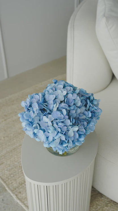 Blue Glass Hydrangeas